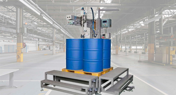 200升单头液体灌桶机如何使用